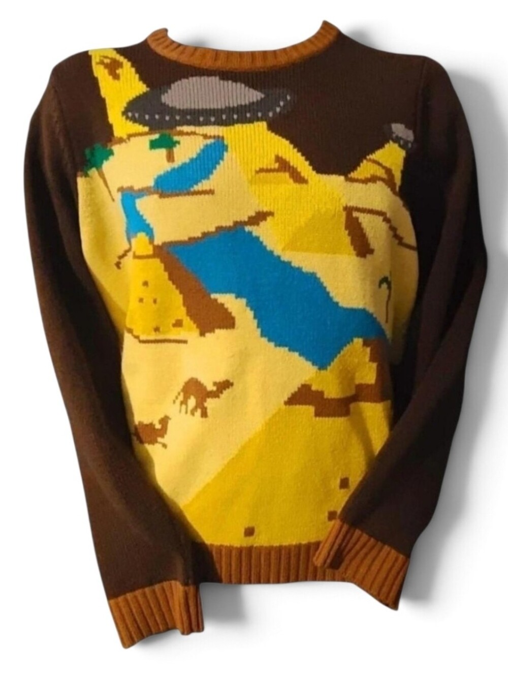 Vintage 2010 Toddland x Urban Outfitters UFO Pyramid Desert Knit Sweater XS